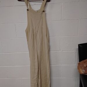 Beige Overalls